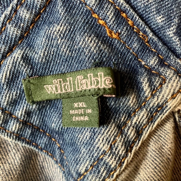 Wild Fable Distressed Overall Shorts XXL - Picture 3 of 3